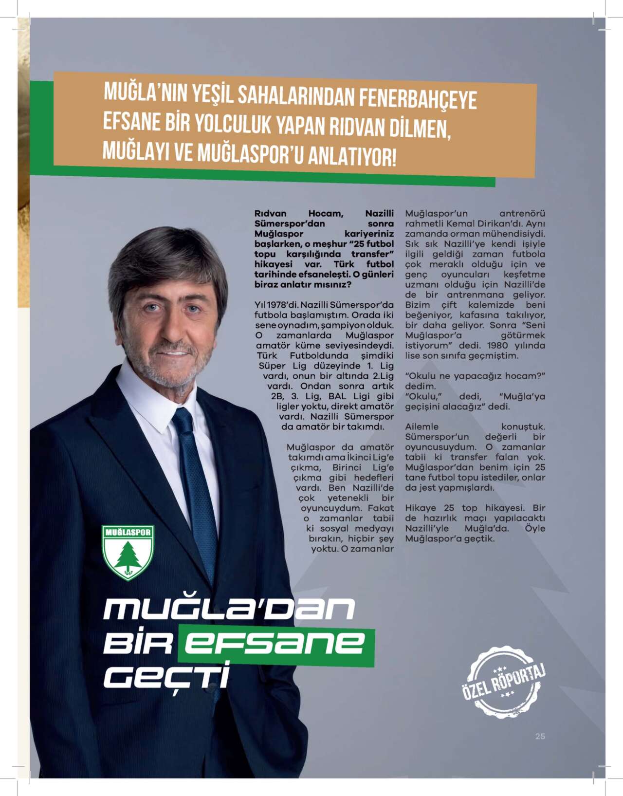 Muğlaspor Dergisi İlk Sayısıyla Yayında: Rıdvan Dilmen’den Özel Röportaj 4